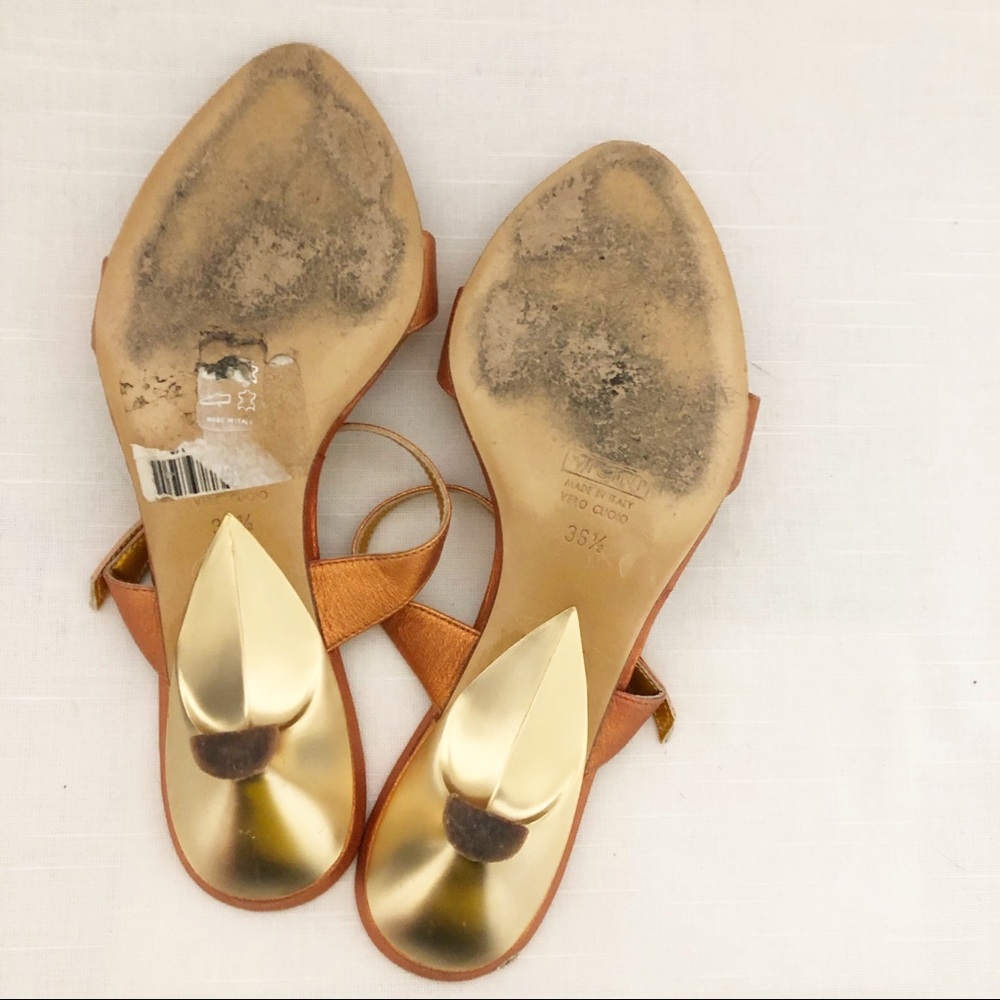 Roberto Cavalli double strap kitten heel sandal - Picture 10 of 10
